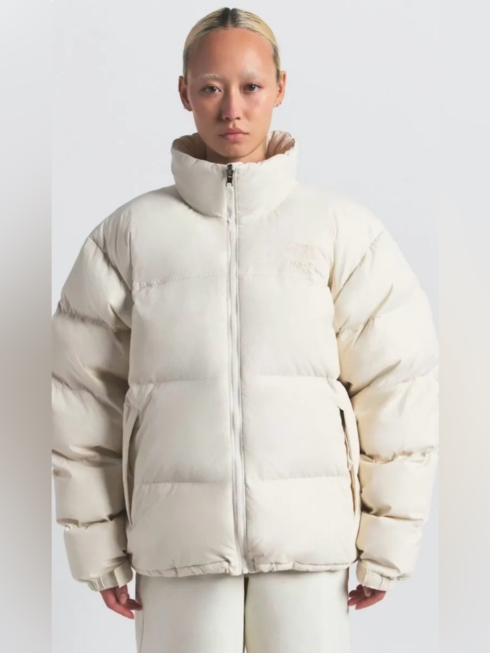 🤍✨NWT THE NORTH FACE X SKIMS 1996 NUPTSE JACKET Bone Size Small🤍